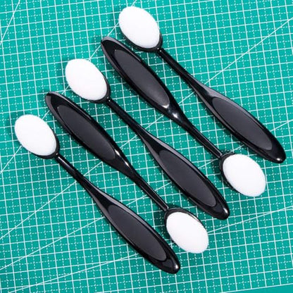 UNIMEIX 5 Pcs Craft Ink Blending Brushes Set Tool Card Making Supplies Blender Brush for Card Making（Size 4, 0.82" Brush Head）