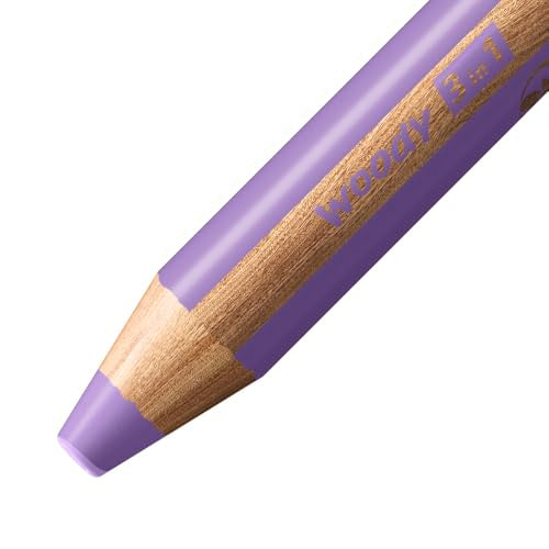 STABILO woody 3-in-1 - Multi-Talented Pencil - color: Pastel Lilac