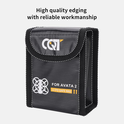 Drone Battery Storage Bag For DJI Avata 2,Explosion Proof Bag Battery Fire Safety Flame Retardant Protective Storage Bag (M) - color: M