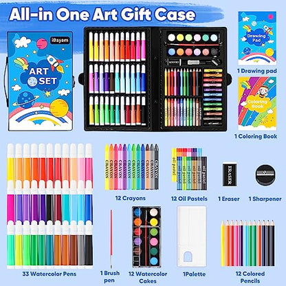 iBayam Art Supplies, 149-Pack Drawing Kit Painting Art Set Art Kits Gifts - color: Black