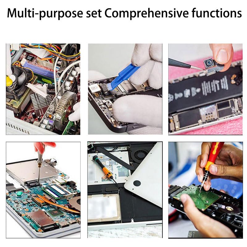 115-in-1 Precision Screwdriver Set, Electronics Drive Tool Kit Micro Magnetic Screwdriver with Flexible Shaft for Phone, Computer, Watch, Console, Eyeglass, Electronic, Tools Gift