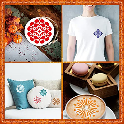 Mandala Stencils for Painting, 64 Pcs 3 Inch for Rocks Cards Crafts - color: Mandala
