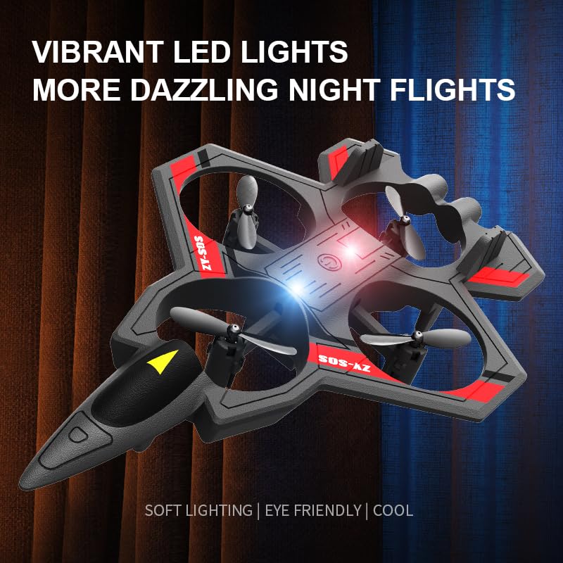 RC Plane, Plastic Remote Control Airplane for Hobbyists Beginners - color: Gray