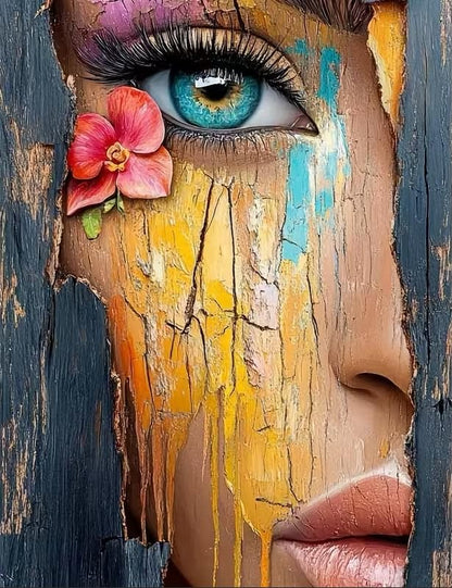 DYAIANGMU Woman Paint by Numbers Kit for Adults Beginners 19.6X15.7 inch - color: MT6141
