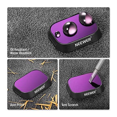 NEEWER ND Filter Set Compatible with DJI Mini 3 / Mini 3 Pro - size: Mini 3Pro, style: 6 Packs ND/CPL (Plastic)
