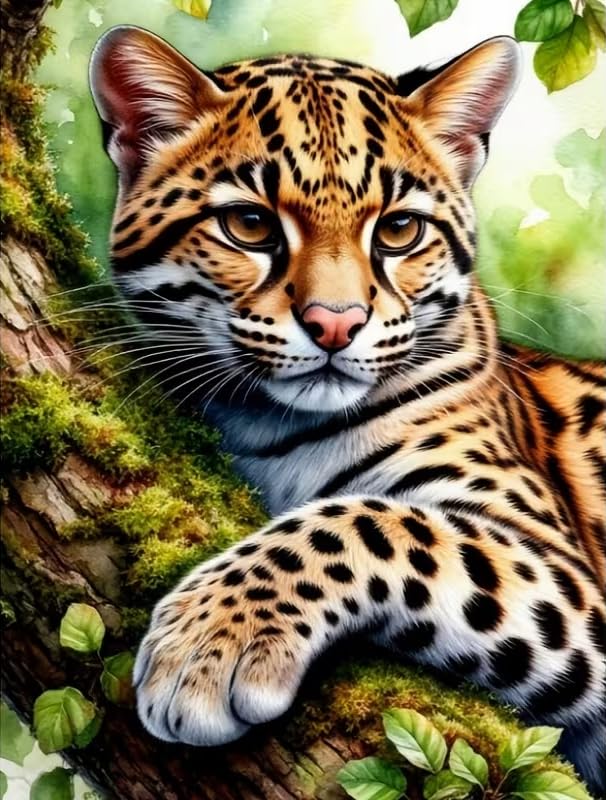 XIYOUVIGOR Diamond Painting Kits for Adults, Leopard Diamond Art Kit - color: Animal (Leopard)