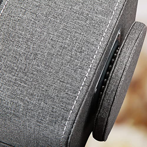 PU Leather 360° Rotatable Remote Control Holder,Nightstand TV Remote Caddy - color: D Gray