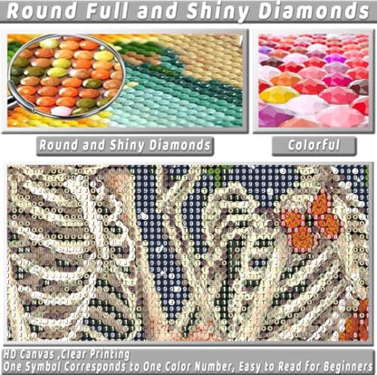 KICHANG Skull Diamond Art Kits for Adult Diamond Painting Kit for Beginner - color: DP04606