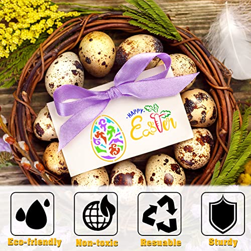 Konsait 36 Pcs Easter Stencils for Painting on Wood, Reusable Easter Templates Chicks Eggs Rabbit Carrot Happy Easter for Easter Party Decorations, Plastic Spring Stencils for Art Crafts