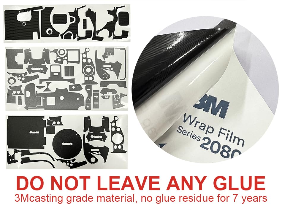 R6II R62 R6M2 Camera Decal Skin 3M Vinyl Wrap Film Protective Sticker Protector Coat for Canon EOS R6 Mark II 2 M2 MarkII Mark2 (Matte Black) - color: Matte Black