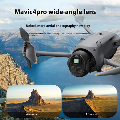Coyktonty Wide-Angle Lens/Filter Compatible with DJI Mavic 4 Pro(15.5MM/108° Wide-Angle Shooting Range)