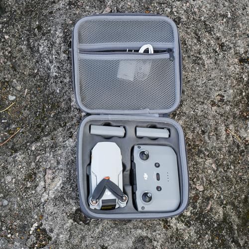 Storage Bag for DJI Mini 4K-Hard Shell Travel Carrying case Compatible with DJI Mini 4K/2/2 SE Drone and Accessories - color: Grey
