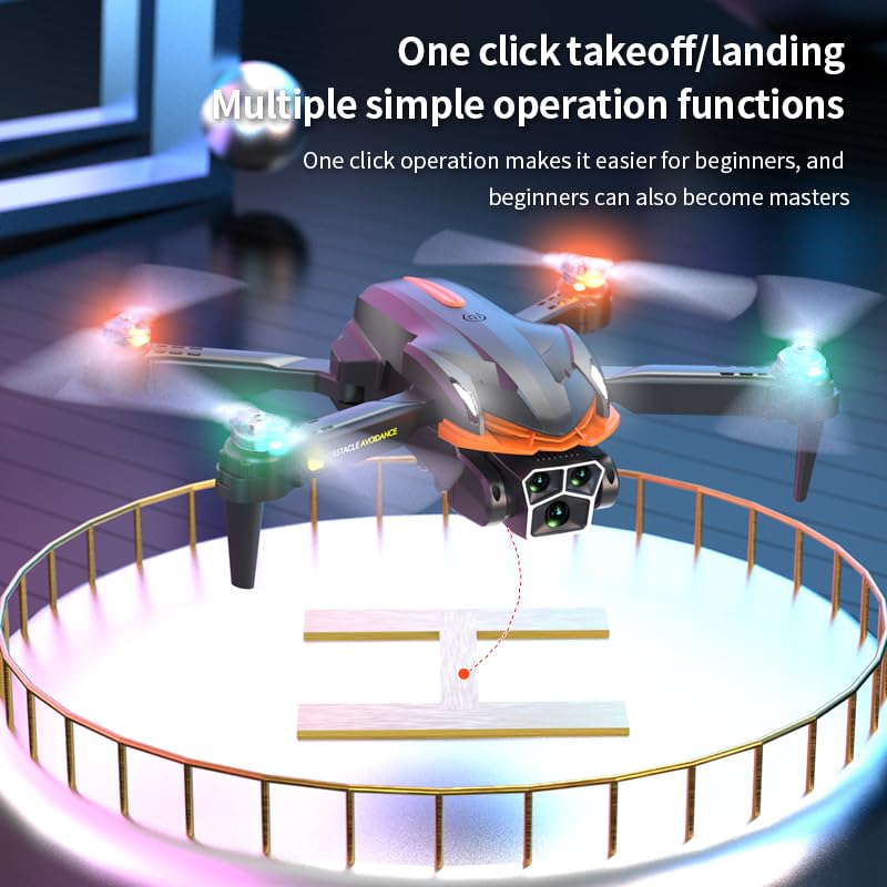 Sonilco X222 Foldable Drone with Dual Camera, ESC Light, 4-Way Obstacle Avoidance, Gesture Control, 360° Roll, 2 Batteries, Optical Flow, Headless Mode – Indoor/Outdoor FPV Drone for Beginners (Ages 14+)