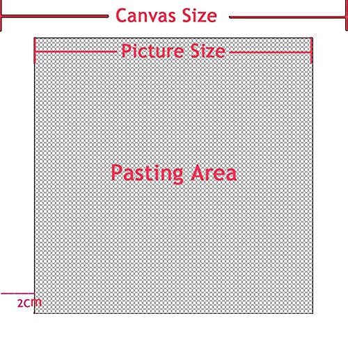 5Pcs/Lot 30x40CM Diamond Painting Canvas with Glue, Round/Square Blank Grid Canvas Empty for Customized Projects - color: Round Canvas, size: 30x40CM-5PCS