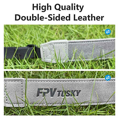 FPVtosky Neck Lanyard with Joystick for DJI RC/RC 2, Compatible with DJI Lito X1/Mini 5/4 Pro/3 /Avata 360/Air 3S Remote Controller Accessories, PU Leather Shoulder Strap and 1 Pair of Rocker