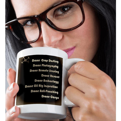 3dRose Antique Drone with DIY Accelerometer Gyroscope 11oz Mug