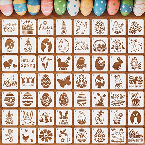 Augshy 56 Pack Easter Stencils, Christian Reusable for Painting Crafts - style: Easter