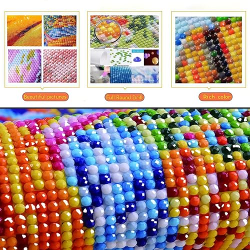 5D Halloween Diamond Painting Kits for Adults, Witch Diamond Art Kit - color: KM1133-1