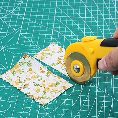 45mm Rotary Cutter for Fabric with 10 Titanium Rotary Blades - color: color03