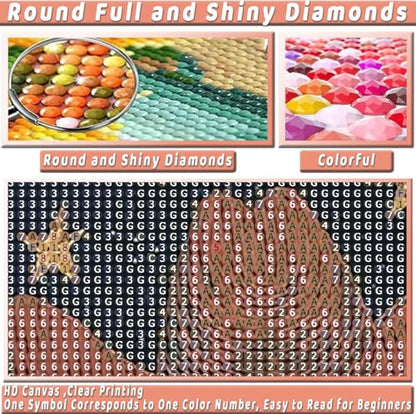2Pack Cowboy Diamond Art Kits for Adults Diamond Painting Kit for Beginner - color: DP03415