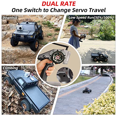Radiolink RC6GS V3 7CH RC Transmitter R7FG Waterproof Receiver for RC Car