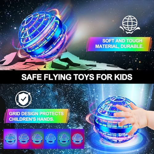 Vantexi Flying Orb Ball Toy,2026 Upgraded Parachute with LED Light,Navy - color: Navy, size: 1 Pack