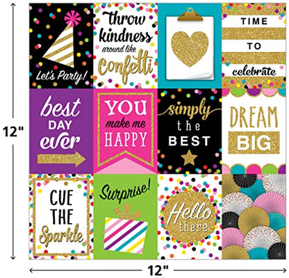 Teacher Created Resources Confetti Project Paper Pad 12" x 12" (TCR5577) - color: Confetti