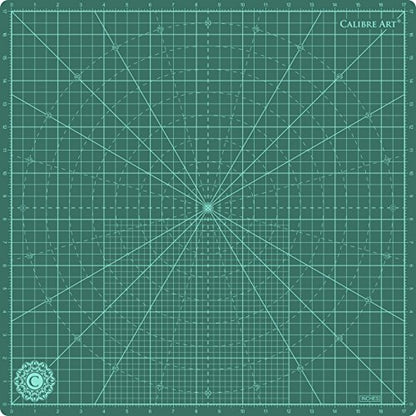 Calibre Art Rotating Self Healing Cutting Mat 18x18 (17" Grid), Quilting