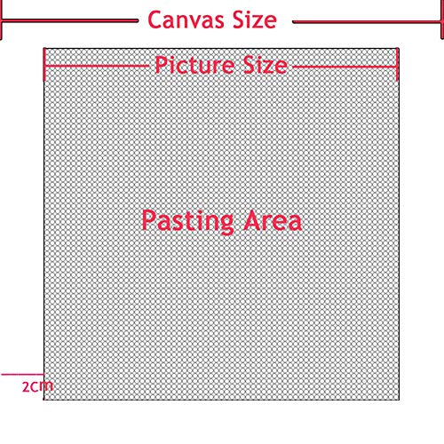 5Pcs/Lot 40x60CM Diamond Painting Canvas with Glue, Round/Square Blank Grid Canvas Empty for Customized Projects - color: Square Canvas, size: 40x60CM-5PCS
