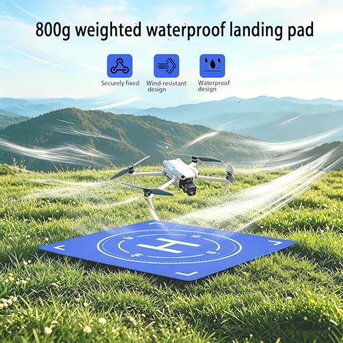 Drone Landing Pad Weighted, Foldable Launch Pad for DJI Drone Accessories