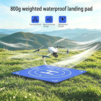 Drone Landing Pad Weighted, Foldable Launch Pad for DJI Drone Accessories