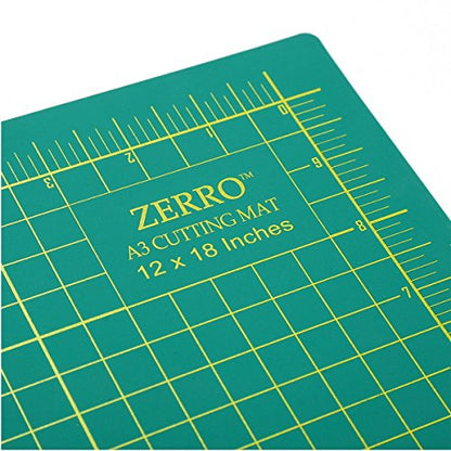 ZERRO Self Healing Cutting Mat 12" x 18" Double Sided Cutting Sewing Mat - size: 17.7"L x 11.8"W