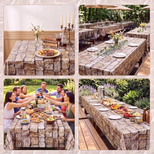 Oudain 54 Inch x 100 ft Wall Backdrop Tablecloth Roll with Cutter Box - style: Classic
