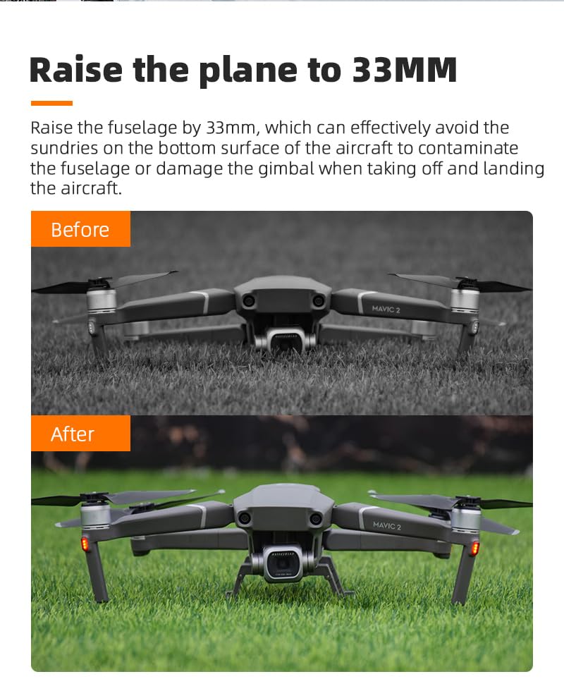 BTG Landing Gear for DJI Mavic 2 Pro / Mavic 2 Zoom Accessories Legs Extensions