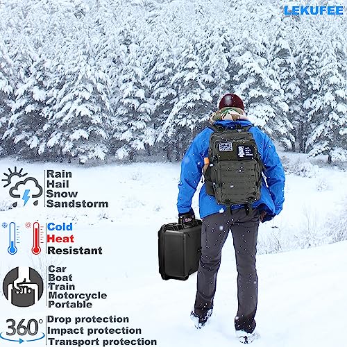 Lekufee Waterproof Carrying Case for Mavic 3 Pro/Classic/Combo - DJI RC Pro/RC 2/N1/N2/Goggles 2/3/Integra/Motion 2/3 & Accessories (Case Only)