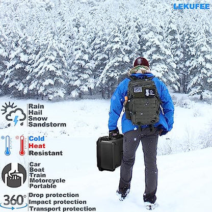 Lekufee Waterproof Carrying Case for Mavic 3 Pro/Classic/Combo - DJI RC Pro/RC 2/N1/N2/Goggles 2/3/Integra/Motion 2/3 & Accessories (Case Only)