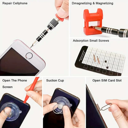 115-Piece Small Precision Screwdriver Set Household Home Repair Tool Kit for Phone, Computer, Watch, Console, Eyeglass, Electronic