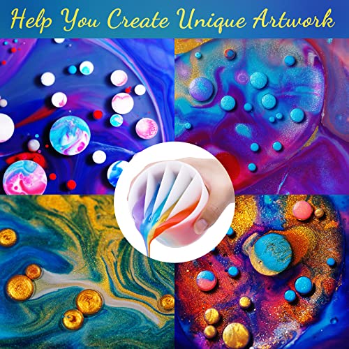 NiArt 5-Channel Silicone Split Cup for Paint Pouring, Resin, Fluid Art