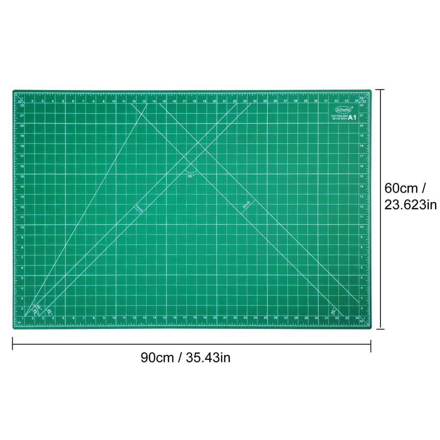 Self Healing Cutting Mat Cutting Plate Cutting Scale Plate Painting Engraving Plate Cutting Table Mat Manual Mat PVC Plate (A1) - size: 48"L x 0.3"W