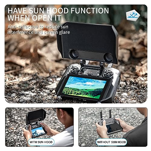 BTG 2 in 1 Screen Protective Cover for DJI RC Pro Remote Controller Protector Sun Hood Accessories
