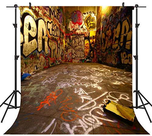 Graffiti Space 10X10FT Seamless Pictorial Cloth Customized Photography Backdrop Background Studio Prop TA25
