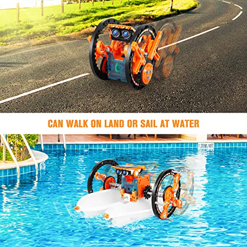 STEM 13-in-1 Education Solar Power Robots Toys for Boys Age 8-12 - color: Orange