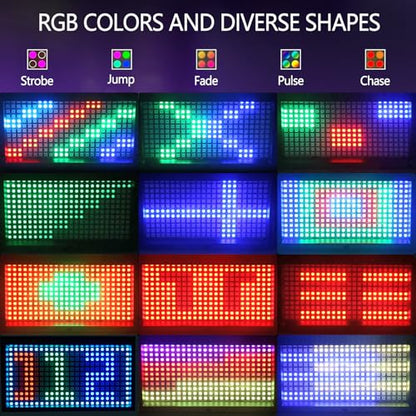 288 LED Party Strobe Light, Multicolor, LED, Modern Style, Bracket Mount, Sound Activation, Adjustable Speed - color: Colorful (remote control)