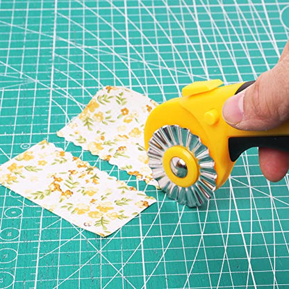 45mm Rotary Cutter for Fabric with 9 Replacement Rotary Blades - color: color04