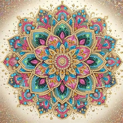 Mandala Flower Special Shaped Diamond Art Kits For Adults,DIY Wall Art Kits - color: YP028