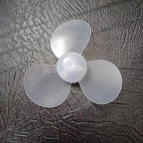30 Pc Propeller Props, Small Three-Blade Propeller Blade Transparent Soft Fan Blade Model Creative Production Process Material Model 2.6in axis Diameter 0.08in skrnrhrery