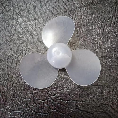 30 Pc Propeller Props, Small Three-Blade Propeller Blade Transparent Soft Fan Blade Model Creative Production Process Material Model 2.6in axis Diameter 0.08in skrnrhrery