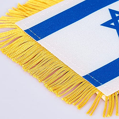 3 X 5 Inch Israel Window Hanging Flag Banners Decoration Cup Suction - color: Israel