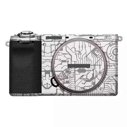 Alpha 6700 Camera Body Sticker Protective Skin Vinyl Film Decals Accessories for Sony A6700 (Circuit White) - color: Circuit White