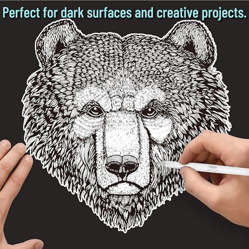 Mr. Pen- White Gel Pens, 8 Pack, 0.8mm - style: White Pens